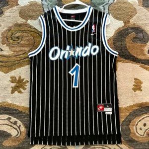 Orlando Magic Nike Penny Hardaway Jersey Size Large, Black w/ White Pinstripes